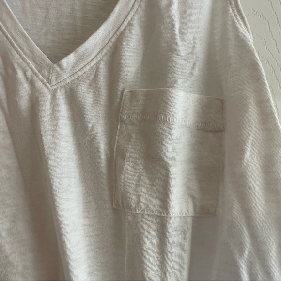 SO Small White Tank Top Side Tie Front Pocket - Picture 4 of 7